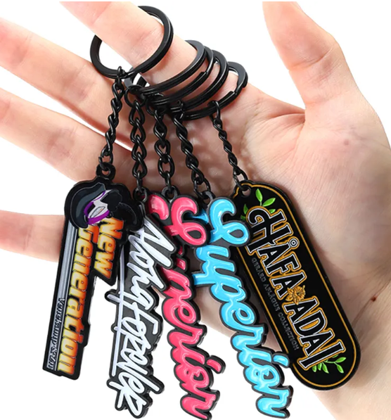 Porte-clefs personnalisables (métalliques) 100 pièces minimum