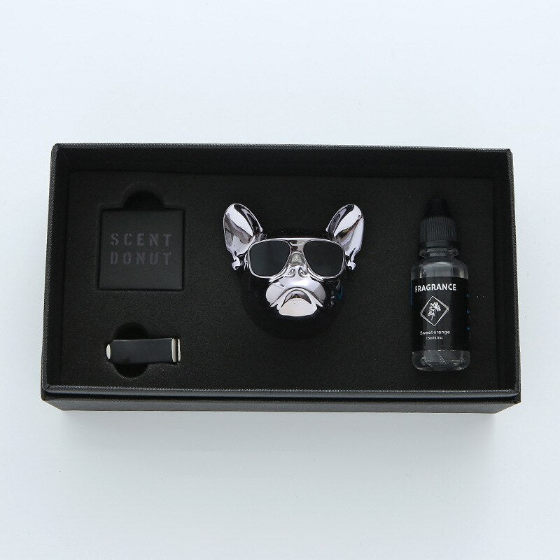Fresh'Car™ - Diffuseur de parfum Bulldog / coffret de 1 pièce ou 2 pièces