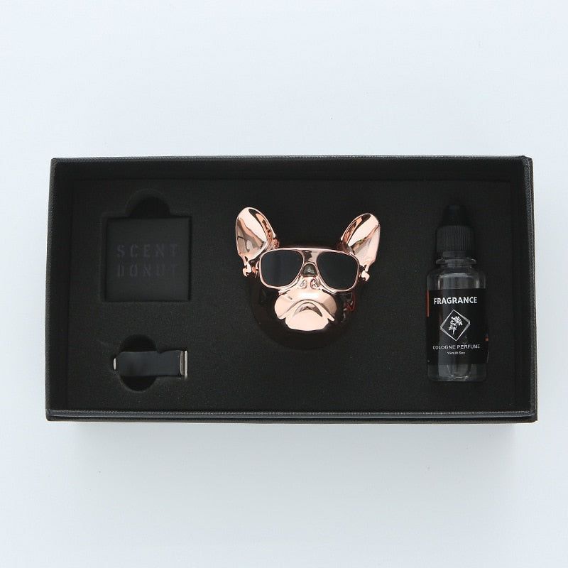 Fresh'Car™ - Diffuseur de parfum Bulldog / coffret de 1 pièce ou 2 pièces