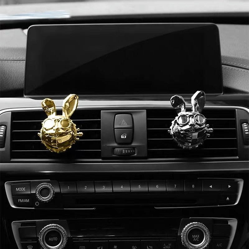Fresh'Car™ - Diffuseur de parfum Lapin design / Coffret de 2 pièces
