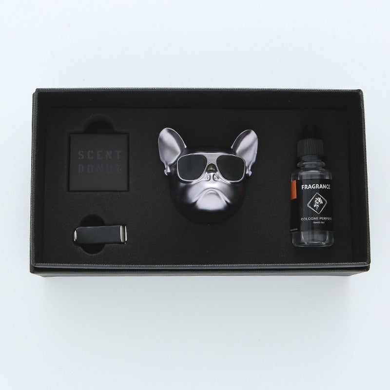 Fresh'Car™ - Diffuseur de parfum Bulldog / coffret de 1 pièce ou 2 pièces