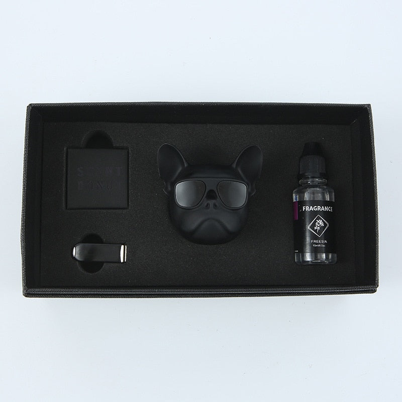Fresh'Car™ - Diffuseur de parfum Bulldog / coffret de 1 pièce ou 2 pièces