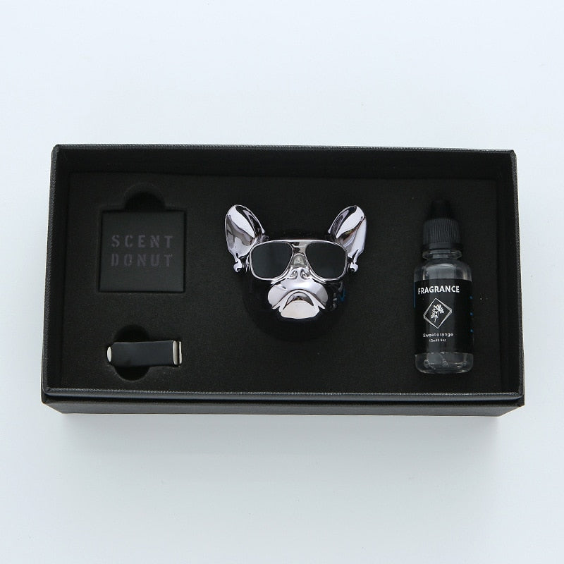 Fresh'Car™ - Diffuseur de parfum Bulldog / coffret de 1 pièce ou 2 pièces