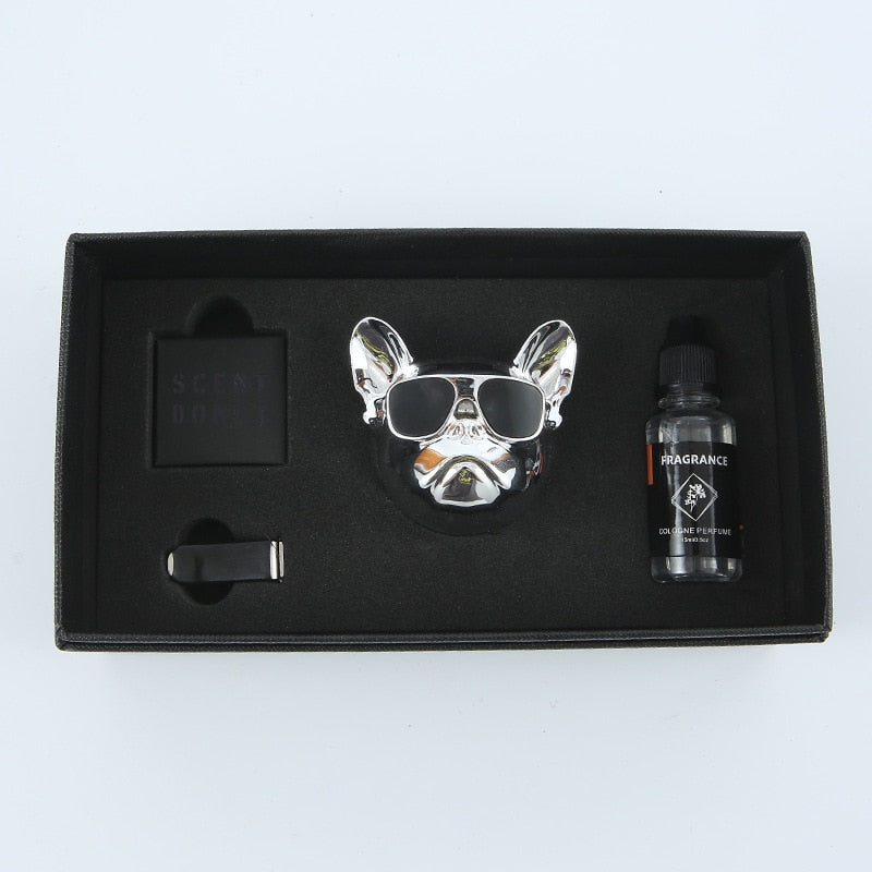 Fresh'Car™ - Diffuseur de parfum Bulldog / coffret de 1 pièce ou 2 pièces