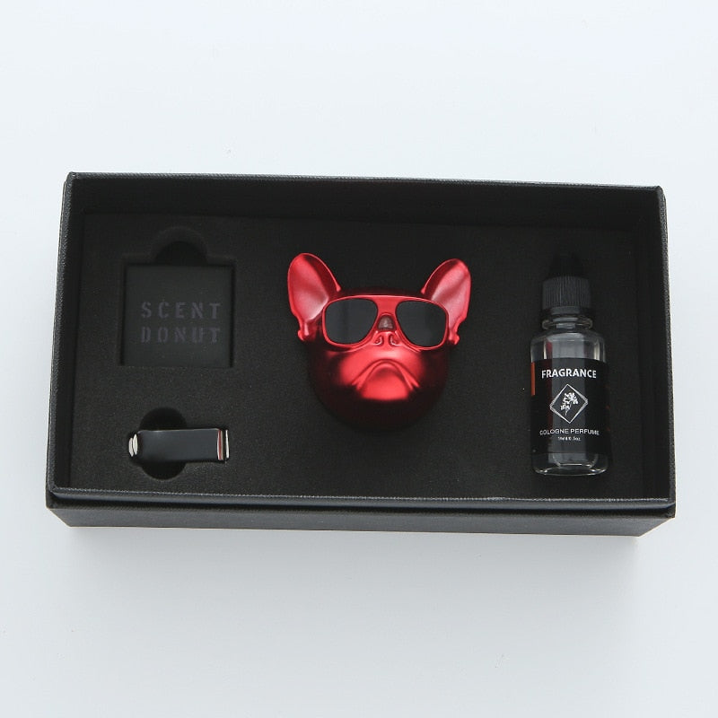 Fresh'Car™ - Diffuseur de parfum Bulldog / coffret de 1 pièce ou 2 pièces