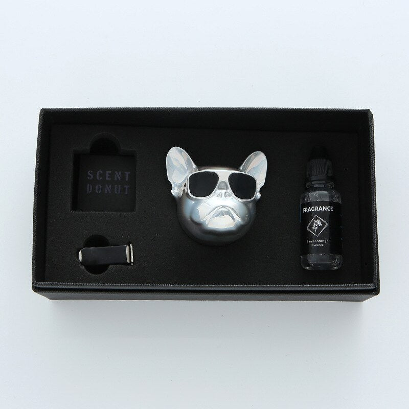 Fresh'Car™ - Diffuseur de parfum Bulldog / coffret de 1 pièce ou 2 pièces