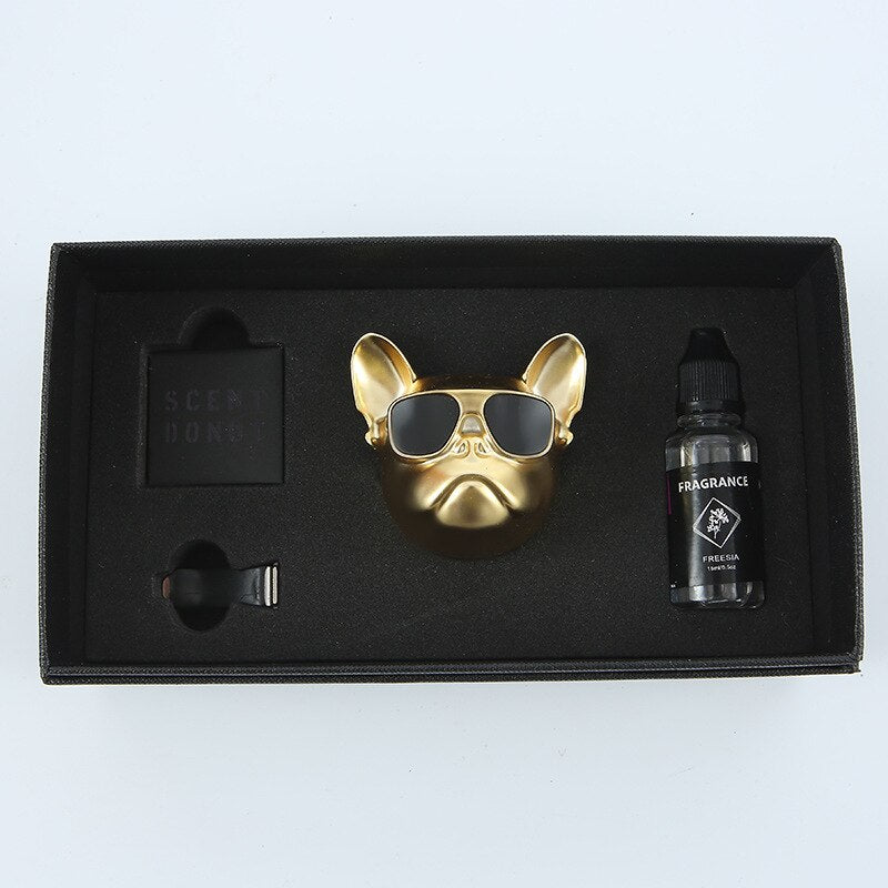 Fresh'Car™ - Diffuseur de parfum Bulldog / coffret de 1 pièce ou 2 pièces