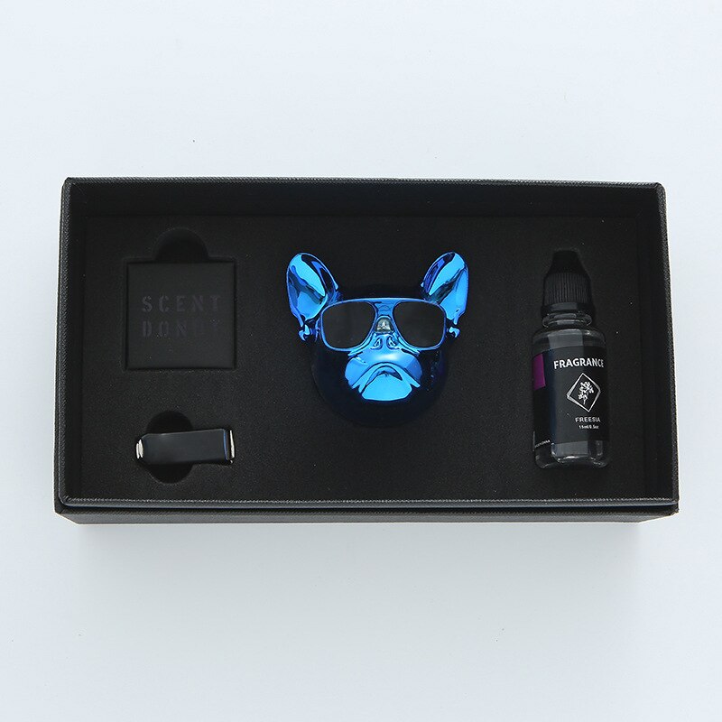 Fresh'Car™ - Diffuseur de parfum Bulldog / coffret de 1 pièce ou 2 pièces