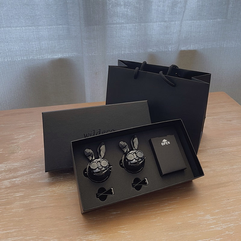 Fresh'Car™ - Diffuseur de parfum Lapin design / Coffret de 2 pièces