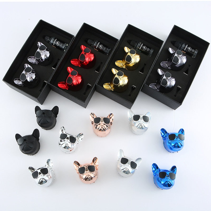 Fresh'Car™ - Diffuseur de parfum Bulldog / coffret de 1 pièce ou 2 pièces