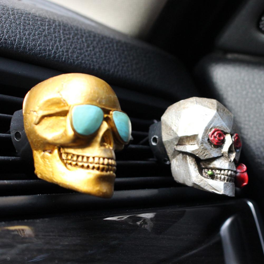LTS FAFA Décorations d'Halloween de parfum de voiture de crâne